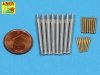 Aber 350L-64 Set of Barrels for H.M.S. Warspite battleship- 15” Mk.Ix 8; 6” Mk.XII x 8; 4” Mk.XVI x 8 (1:350)